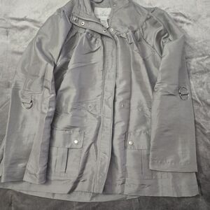 Jaclyn Smith Silver Utility Jacket